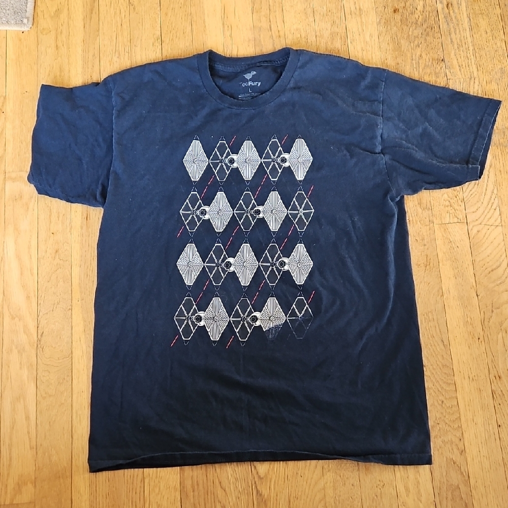 Tee Fury Star Wars Argyle TIE Fighters L